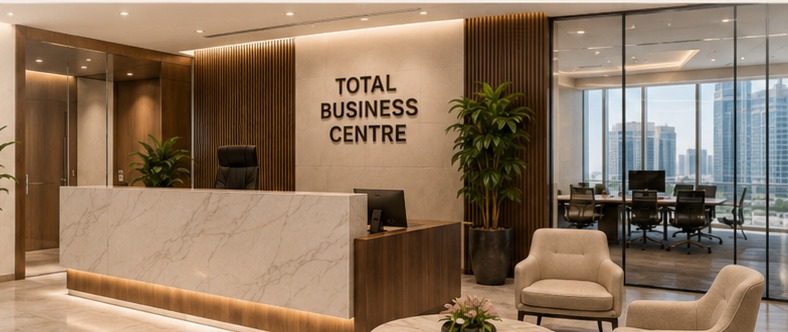 Total Business Centre reception area